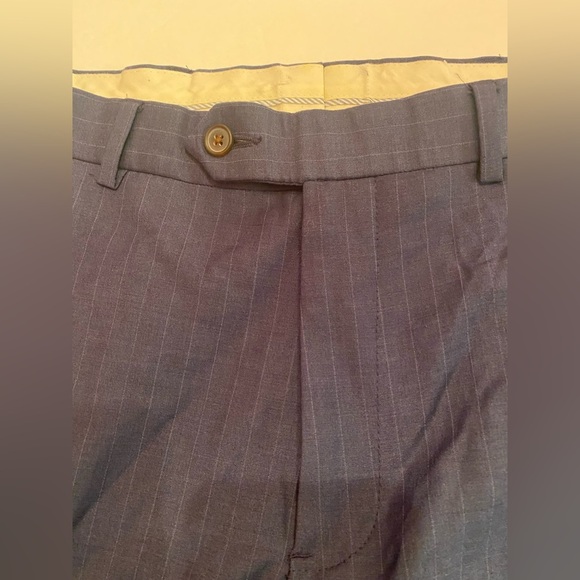 Brooks Brothers Men’s 346 Fitzgerald Fit Dress Pants Flat Front Wool Navy 33X31 - Picture 3 of 6